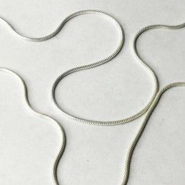 45 cm CADENA PLATA DE LEY CON CIERRE