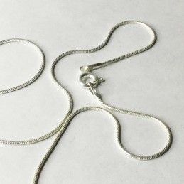 45 cm CADENA PLATA DE LEY CON CIERRE