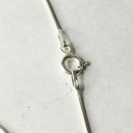 45 cm CADENA PLATA DE LEY CON CIERRE