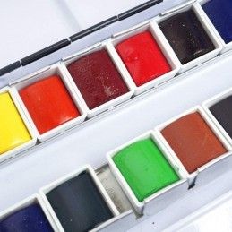 CAJA MINI METAL 12 1/2 GODET ACUARELA EXTRA FINA