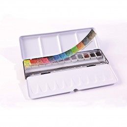 CAJA MINI METAL 12 1/2 GODET ACUARELA EXTRA FINA