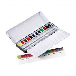 CAJA MINI METAL 12 1/2 GODET ACUARELA EXTRA FINA