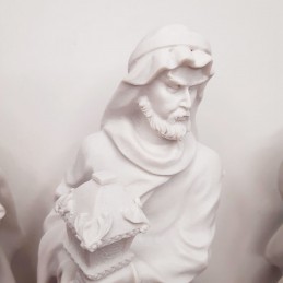 Reyes Magos en resina blanca