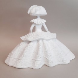 Menina volantes de espalda