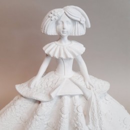 Detalle cuerpo menina de escayola