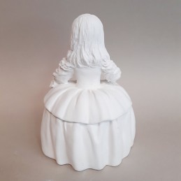 Menina Infanta Margarita de espaldas