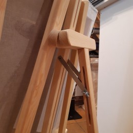 Detalle caballete de madera