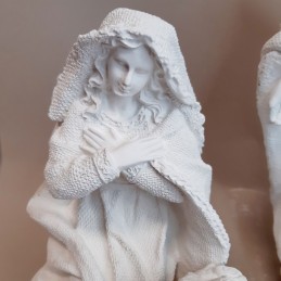 Belén de escayola - detalle Virgen María