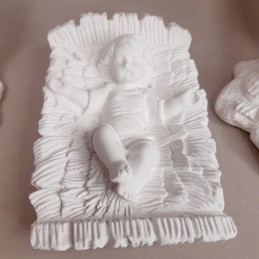 Nacimiento de escayola - Detalle Niño Jesús