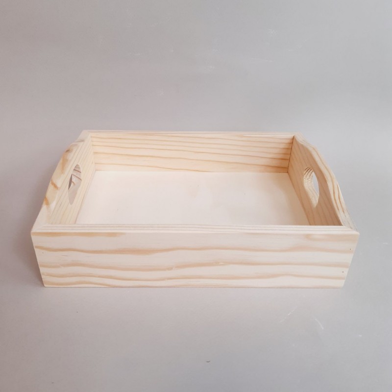Bandeja pequeña de madera para pintar