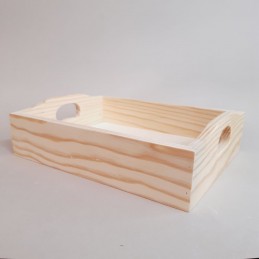 Bandeja pequeña de pino