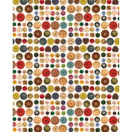 Papel decoupage con motivo de botones