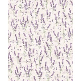 Papel decoupage motivo planta lavanda
