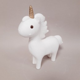 Figura infantil de escayola unicornio 24 cm