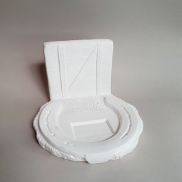 Figura de escayola sujetalibros caballo - pieza inferior