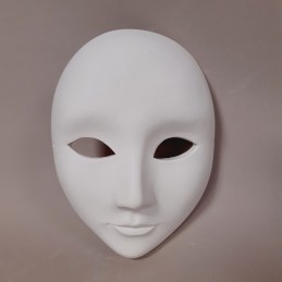 Mascara de escayola lisa