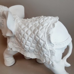 Detalle elefante de escayola