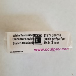 Pasta de modelar Blanco Traslúcido