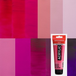 Pintura acrílica Amsterdam - Gama de rosas y violetas