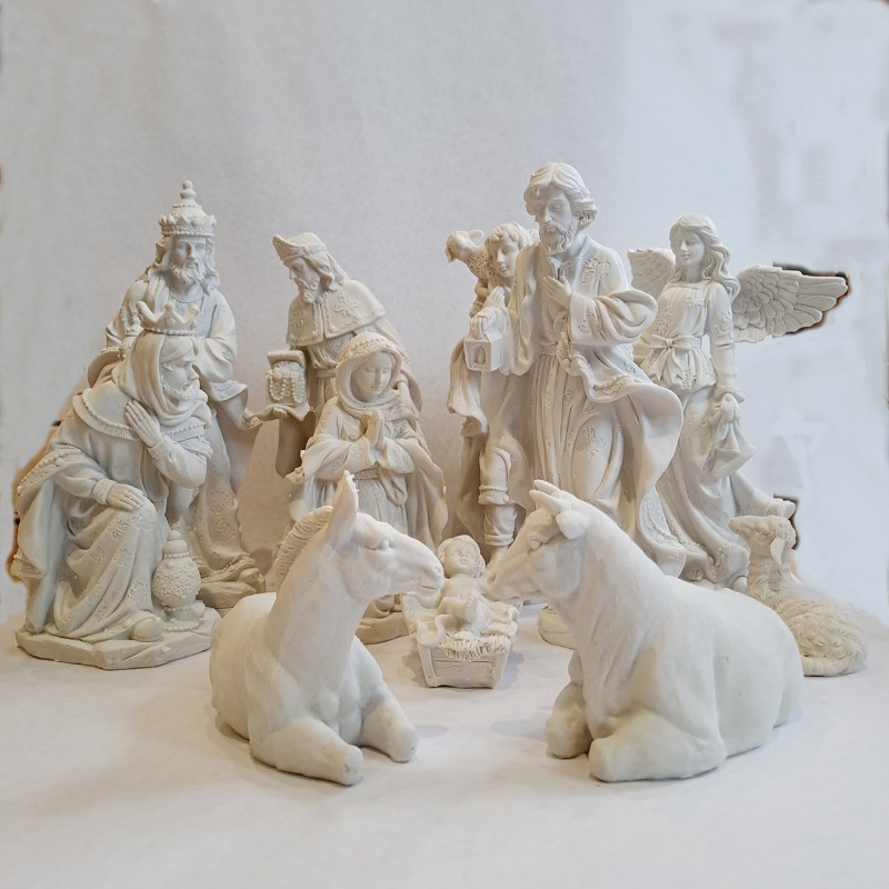 Belen para pintar 11 piezas en poliresina