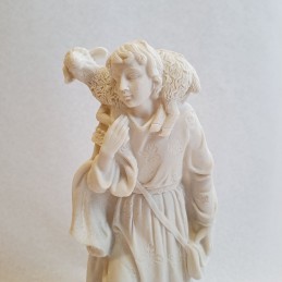 Belen para pintar - pastor con oveja - detalle