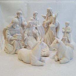 Belen para pintar 11 piezas en poliresina