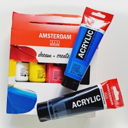 Set de colores acrílicos Amsterdam - detalle colores