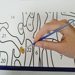 Colorear por números - Mar en calma - detalle de contenido