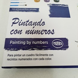 Colorear por números - Planta en ventana - detalle de contenido