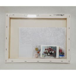 Pintando con números - Flores en la ventana - detalle contenido