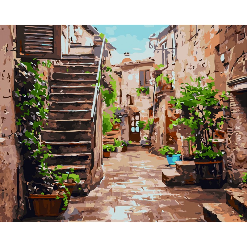 Pintar por números - Paisaje rural