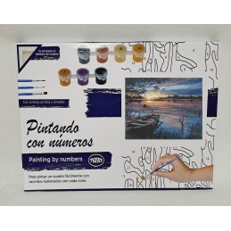 Pintar por números - Atardecer en la Albufera