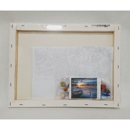 Pintar por números - Atardecer en la Albufera - detalle de contenido