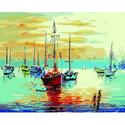 Pintar por números - Veleros