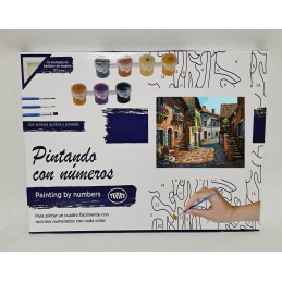 Pintar por números - Paisaje de pueblo
