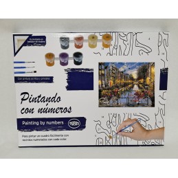 Pintar por números - Amsterdam Canal