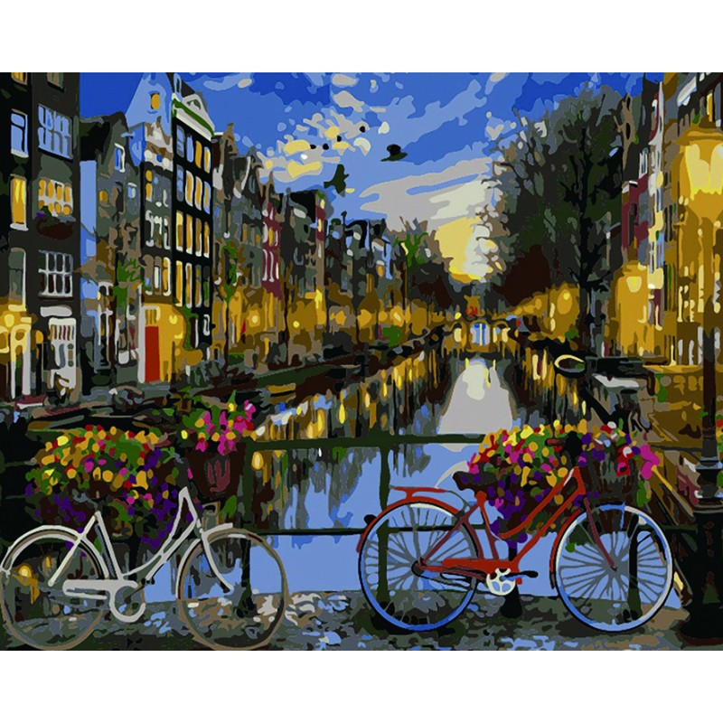 Pintar por números - Amsterdam Canal