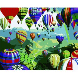 Pintar por números - Globos aerostáticos