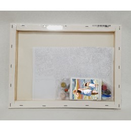 Pintar por números - paseo en la playa - detalle contenido