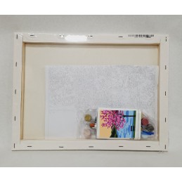 Colorear números. Cerezo en flor - detalle de contenido