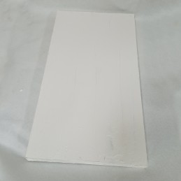 Tabla pintada con estuco