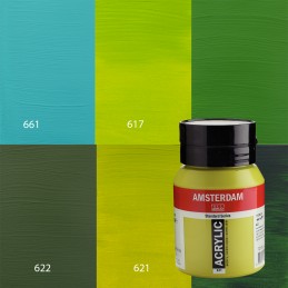Pintura acrílica Amsterdam - gama de verdes