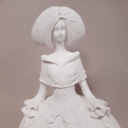 MENINA DE ESCAYOLA - MENINA GRABADA 30 CM