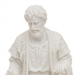 Detalle de San José en resina blanca