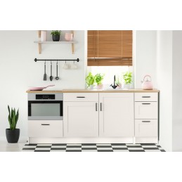 Cocina pintada con pintura Eco Muebles Blanco Roto