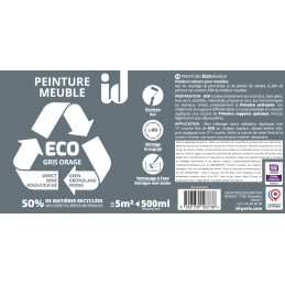 Etiqueta pintura eco mueble