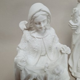 Detalle Virgen María, nacimiento de resina