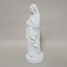 Figura de escayola Dulce Espera, vista de perfil