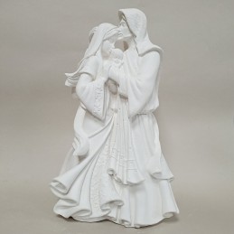 Figura de escayola representando al Beso de José a la Virgen María