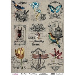 PAPEL DE ARROZ CADENCE LOVE, FAMILY, HOME 30x41 CM